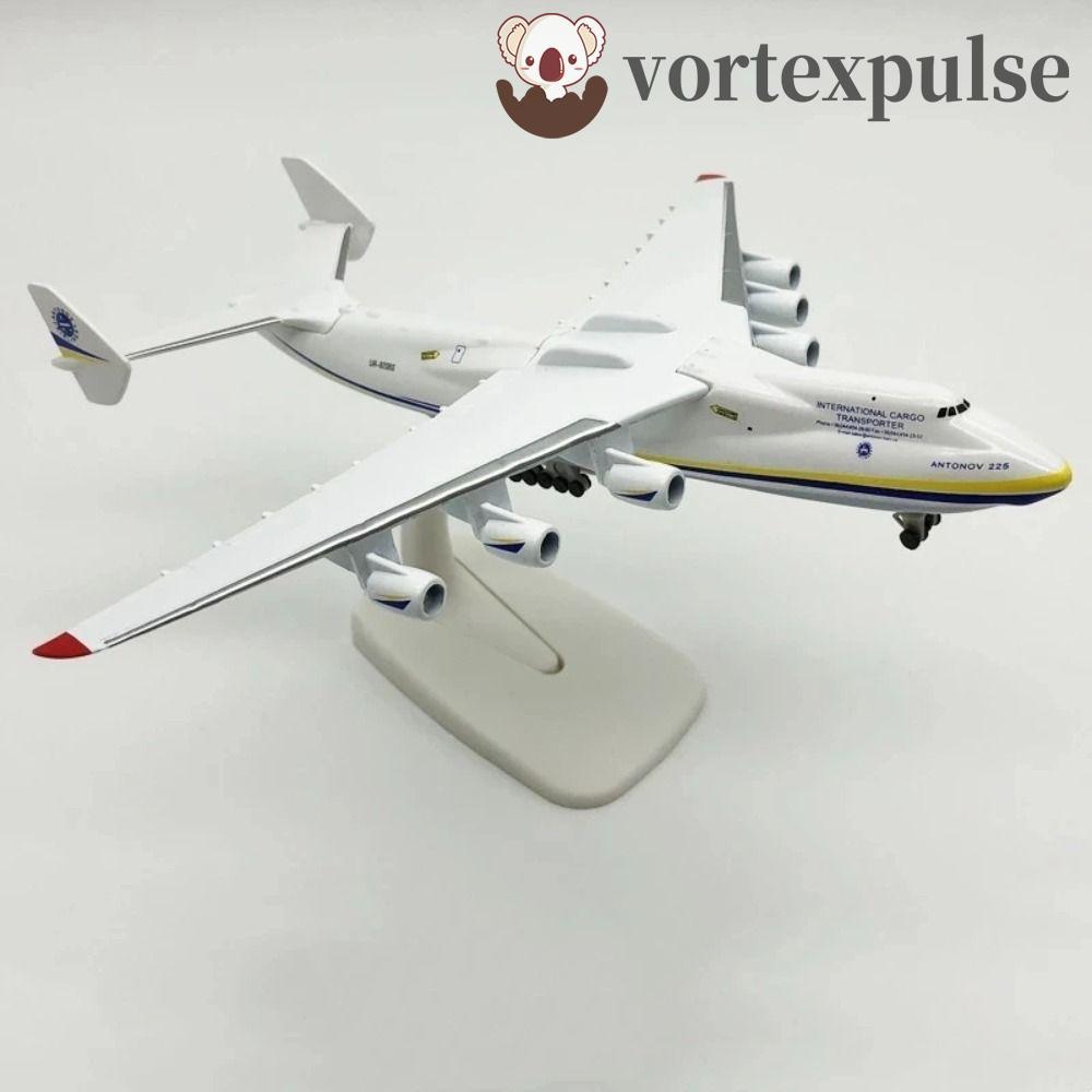 VORTEXPULSE AN225 เครื่องบินโมเดล, 1/400 Scale Metal Alloy Antonov an-225, ตกแต่ง Diecast 20 ซม.จําล