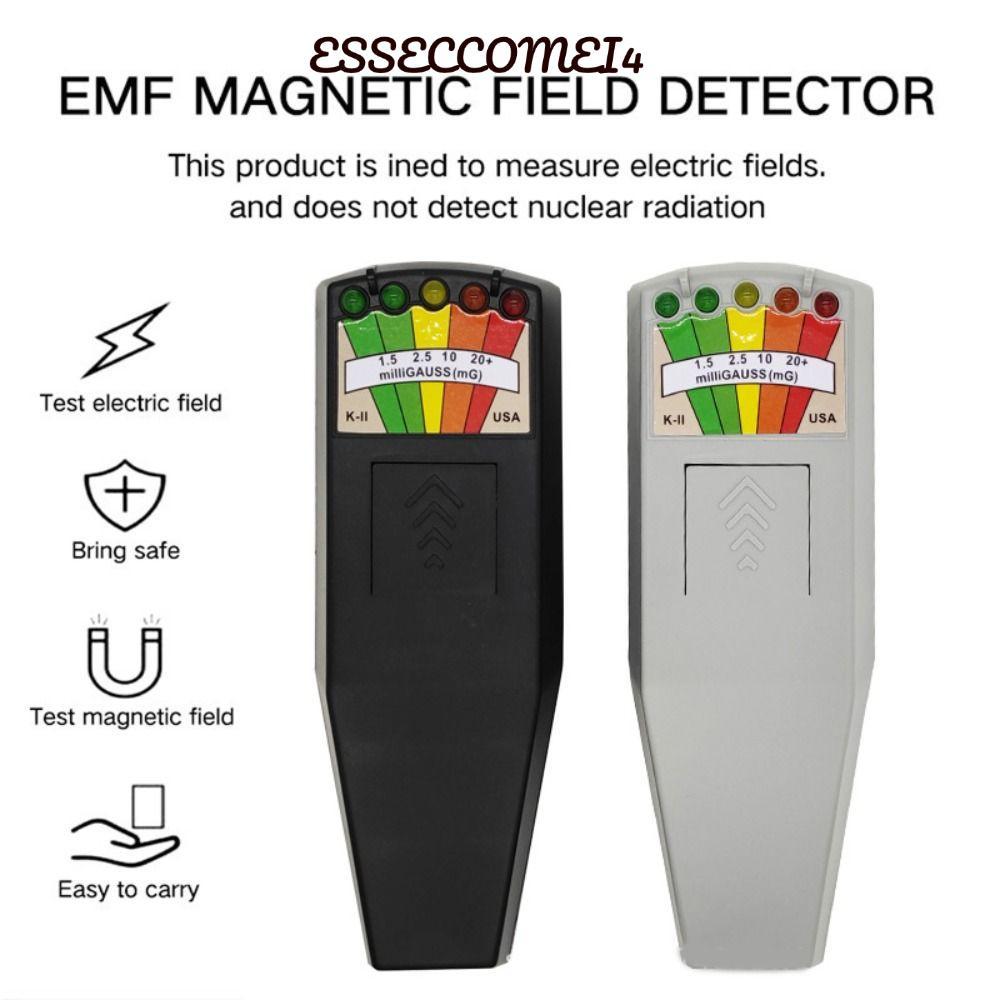 ESSECCOMEI4 EMF Meter, EMF Detection Universal Magnetic Field Detector,แบบพกพาความไวสูงProfessional 