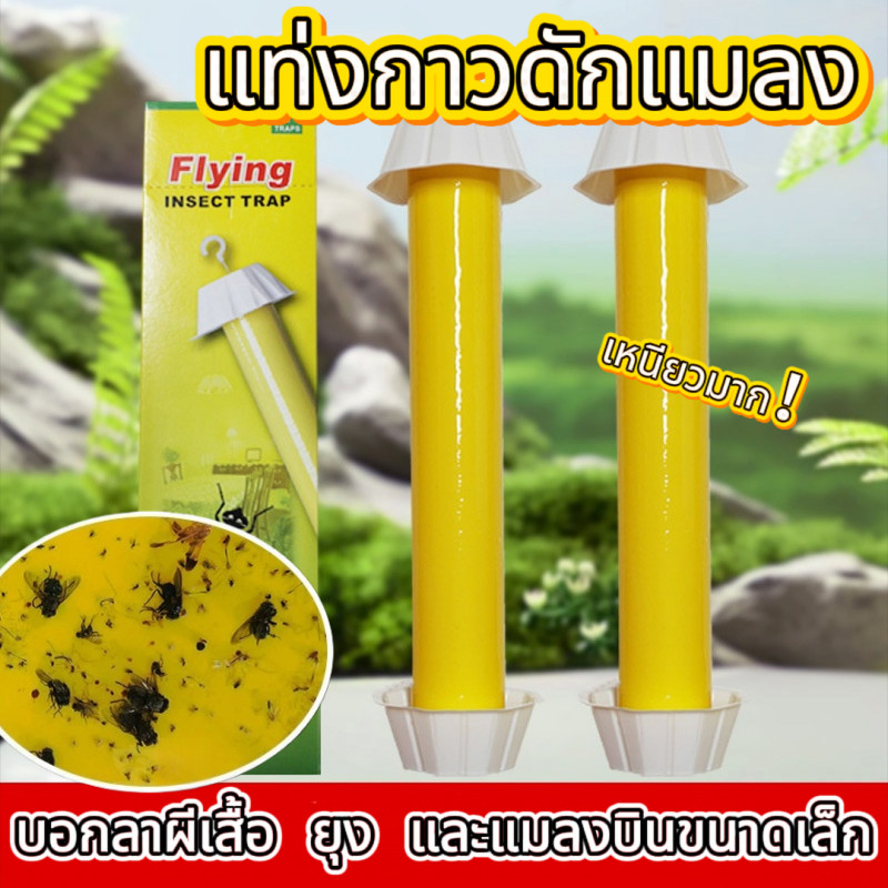 แท่งกาวและม้วนกาวดักจับแมลงวัน แท่งจับแมลงวัน ที่ดักเเมลง กาวดักเเมลง กาวดักแมลงวัน ที่ดักแมลงวัน เเมลงหวี่ ยุง