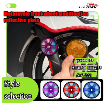 ZLWR PCX160/125 XMAX300 NMAX155 ADV350 ดัดแปลงป้ายสะท้อนแสง night ป้ายเตือนร่างกายแผ่นสะท้อนแสงส่องสว่างอุปกรณ์ตกแต่งรถ