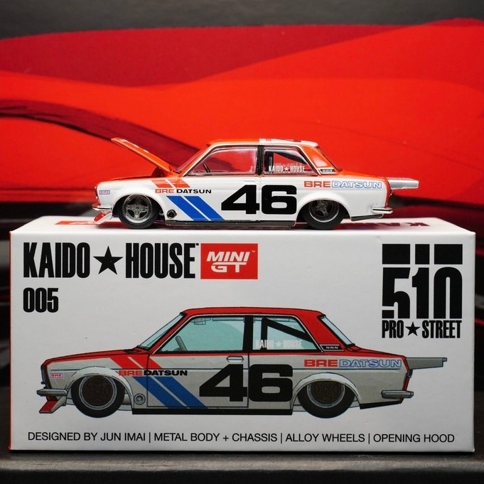 [เด็กกําพร้า] สต็อกพร้อมใหม่เอี่ยม!MINI GT KAIDO HOUSE 1: 64 ลูกดอกเบอร์ 46 510W Tank Wagon Open Fro