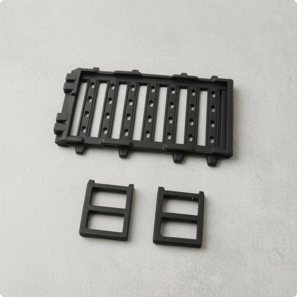 1:64 Scale Roof Rack Black Slatted Roof Cargo Rack สําหรับนักสะสม