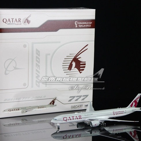 JCWINGS XX40135/A Katar Airlines B777-300ER A7-BEF ฟุตบอล 2022 1: 400
