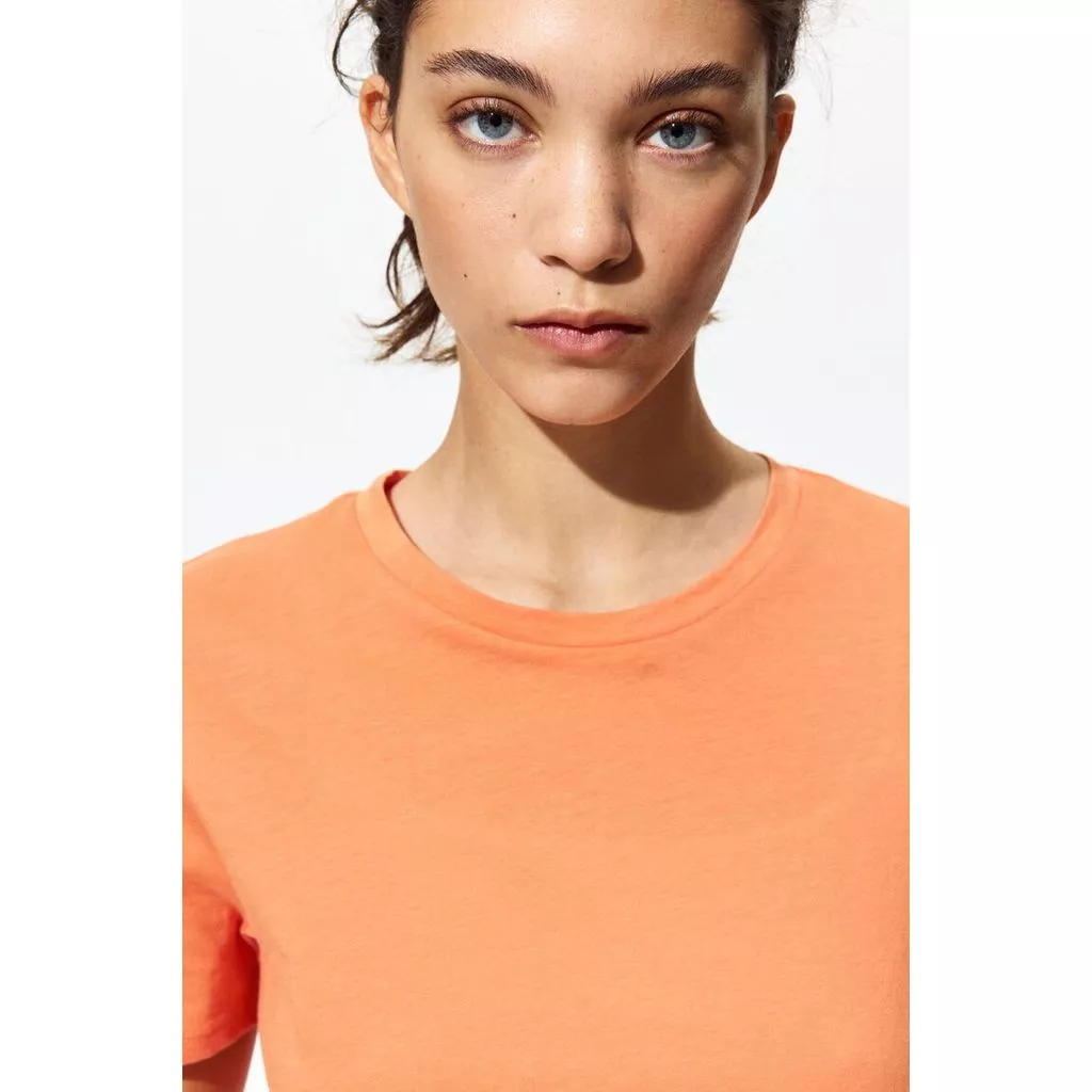 H&M(เอชแอนด์เอ็ม) เสื้อยืดคอตตอน ผู้หญิง 1270848_9