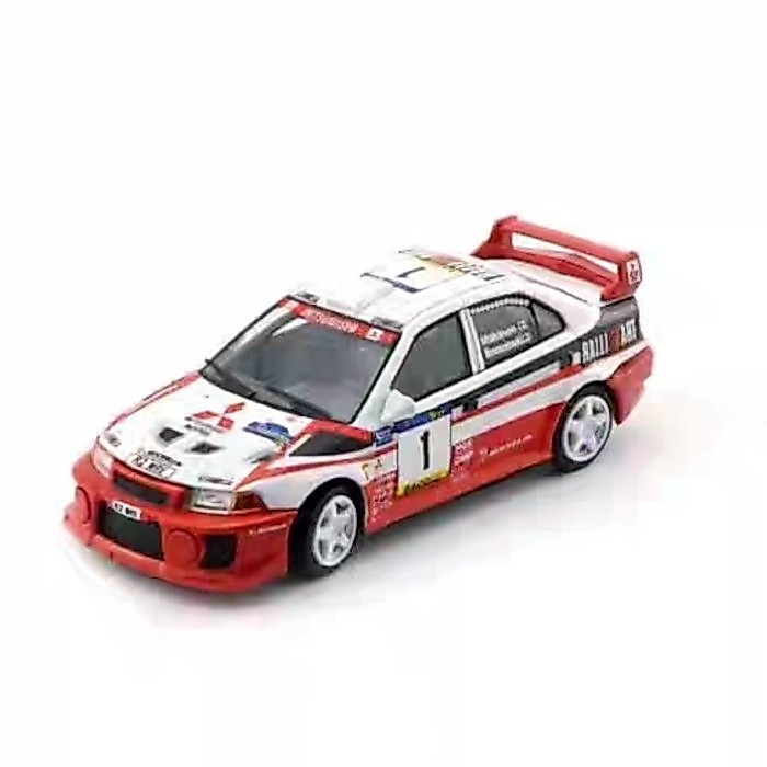 พร้อมส่ง BMC 1/64 Mitsubishi Lancer EVO VI #1 1998 Sixth Generation Rally Car Model