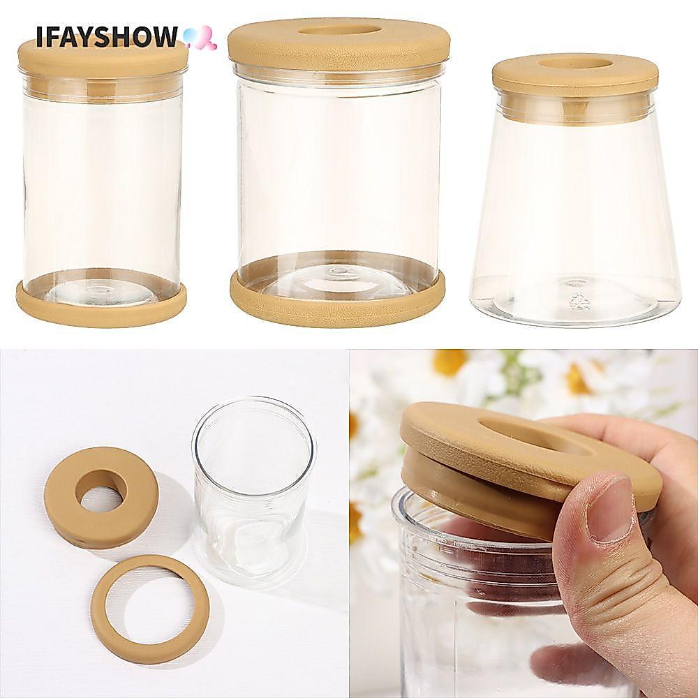 IFAYSHOW Orchid Pots Round Succulent Plants Garden Supply พร้อมรูระบายน้ํา