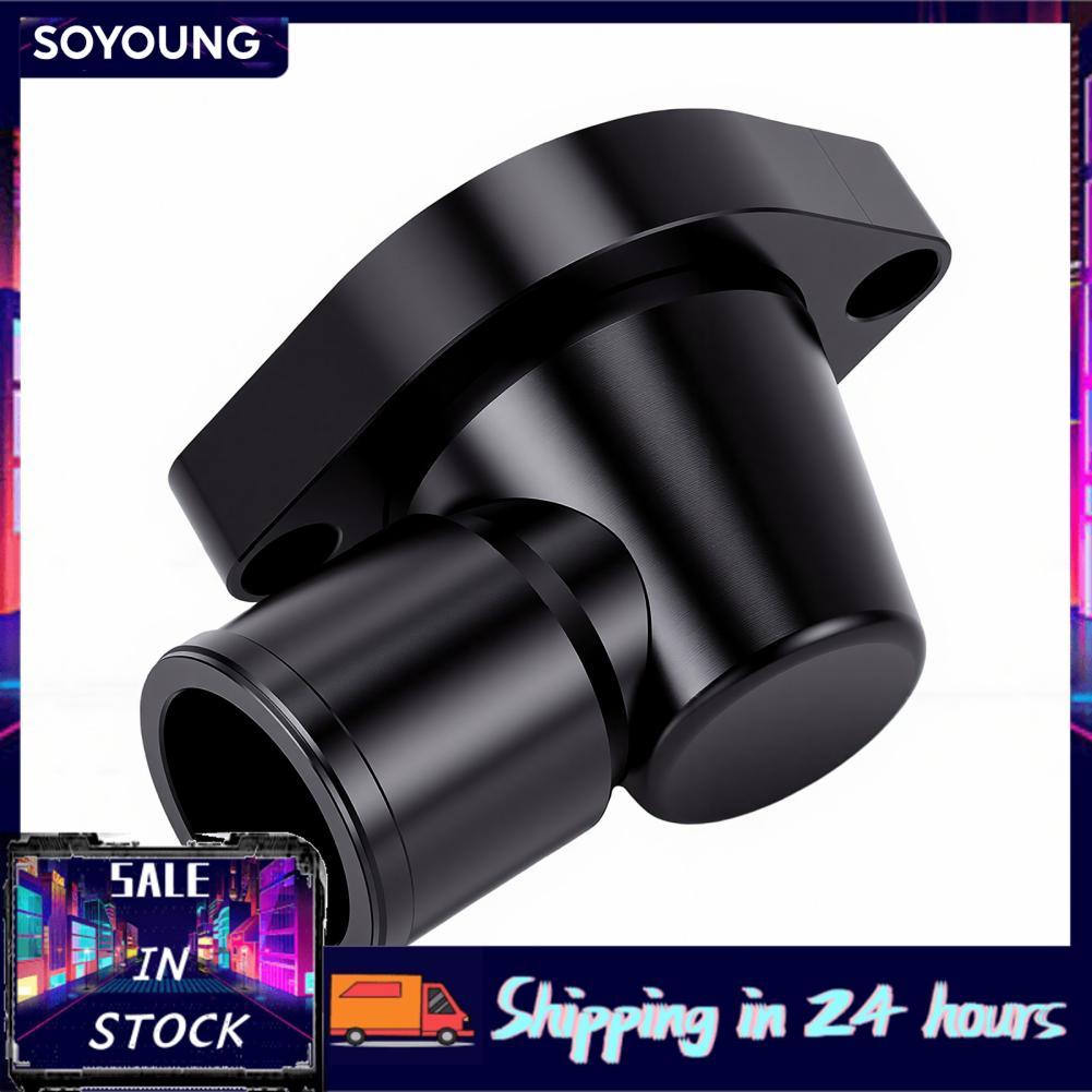 Soyoung Soyoung Luocute เทอร์โมสตัทหมุนได้ 90 องศา 1.5 นิ้วสีดำ Billet อลูมิเนียมคอน้ำพร้อมการหมุนแบ