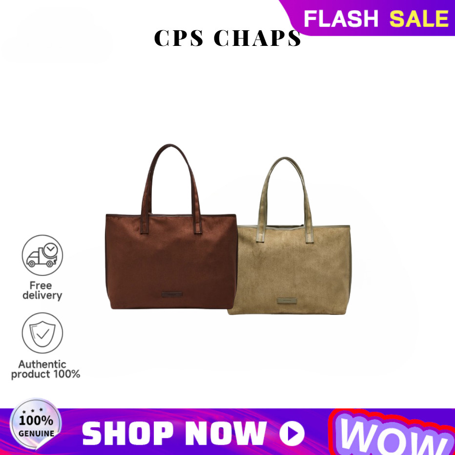 ของแท้ 100% CPS CHAPS MINI BELT DETAIL SHOULDER BAG ความจุ พกพาได้ ทำงาน กระเป๋าถือ สะพายข้าง