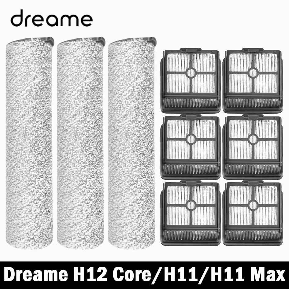 สําหรับ Dreame H12 Core / Dreame H11 / Dreame H11 Max อะไหล่สูญญากาศแปรงลูกกลิ้ง Hepa Filter อุปกรณ์