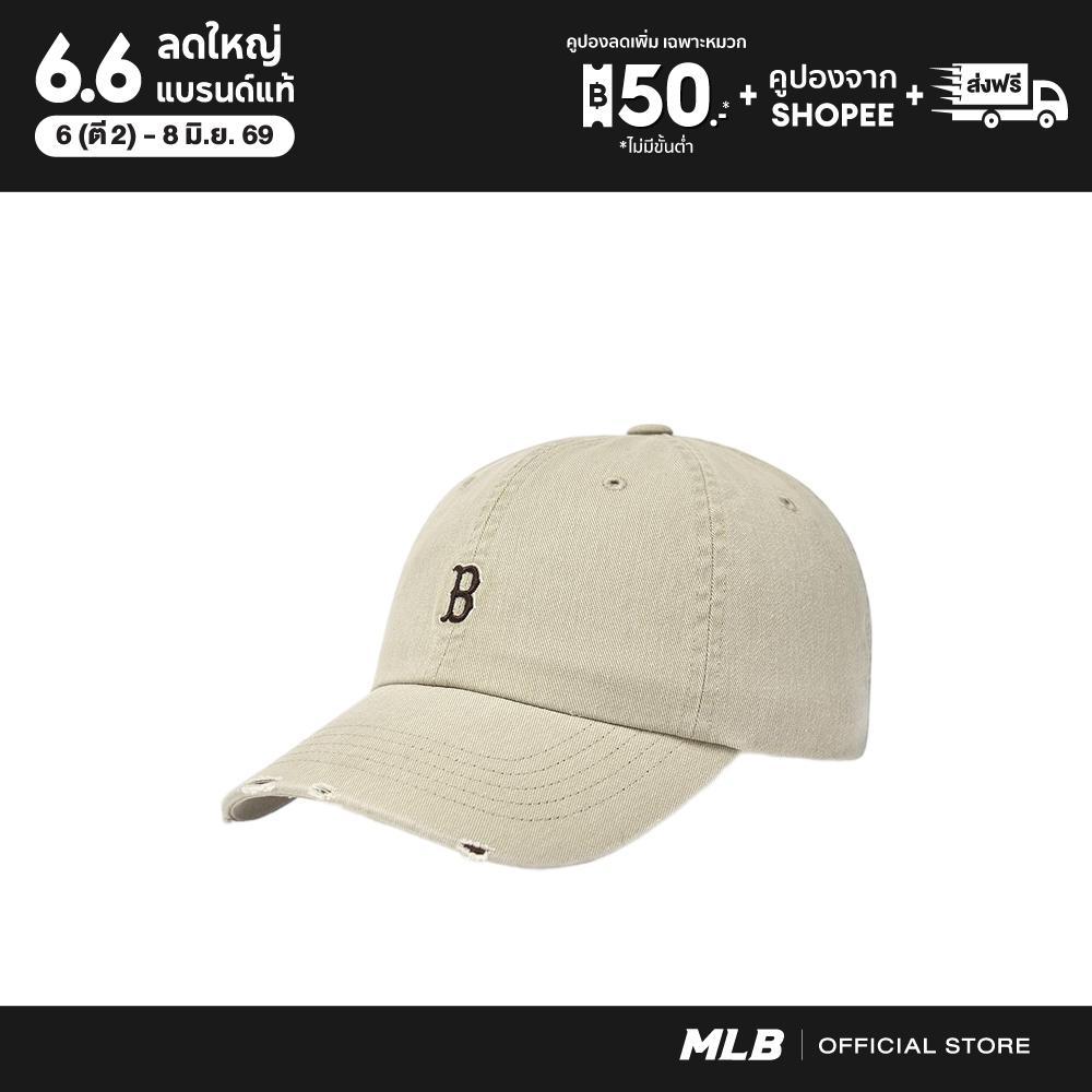 MLB หมวกแก็ป ยูนิเซ็กซ์ Vintage Nano Unstructured Ballcap รุ่น 3ACPB096N 43BGS สีเบจ