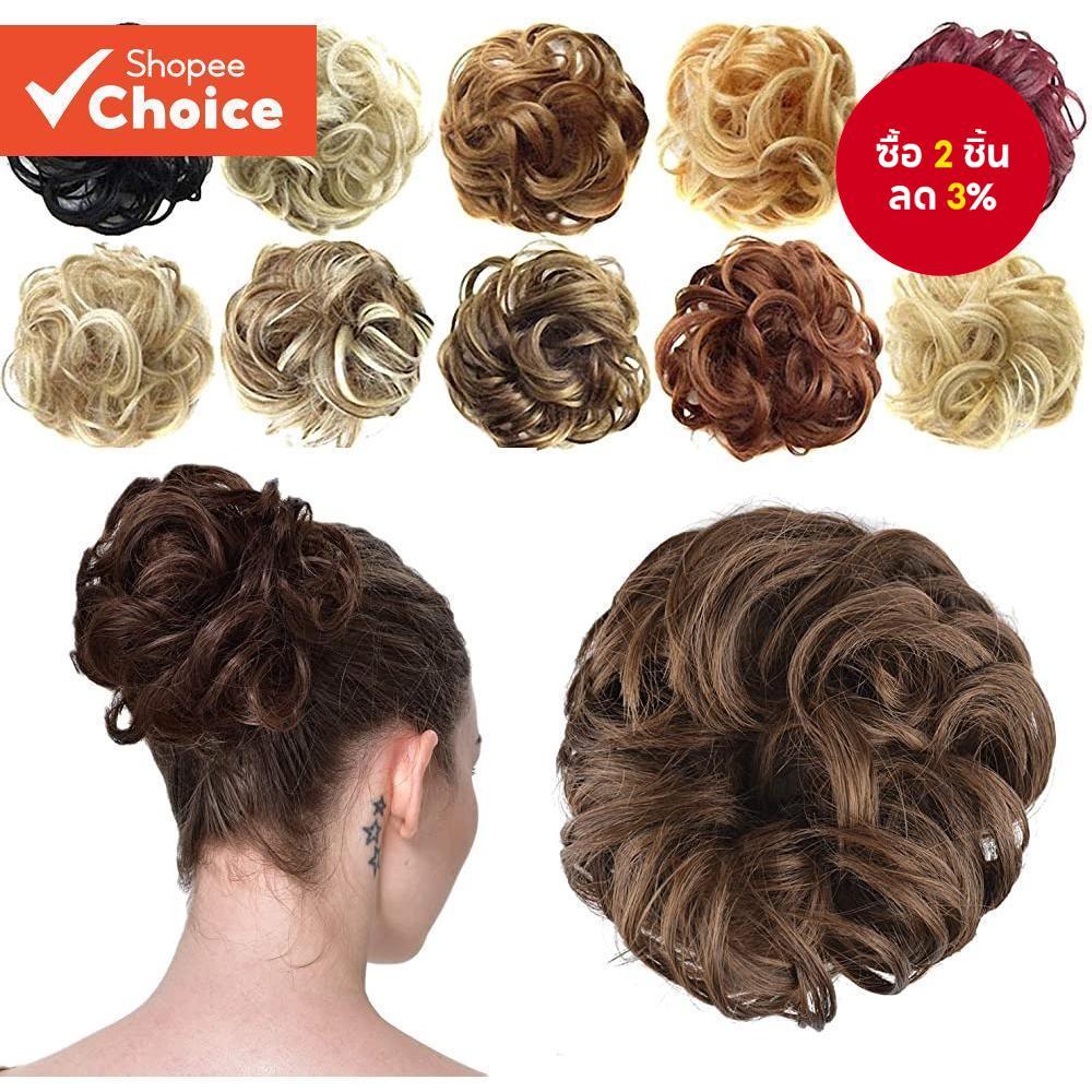 Messy Bun Scrunchie ยืดหยุ่นผม Donut Chignon Maker สําหรับผู้หญิงเด็ก 9 สีแฟชั่นอุปกรณ์เสริมสําหรับผมสไตล์ปีใหม่ Party