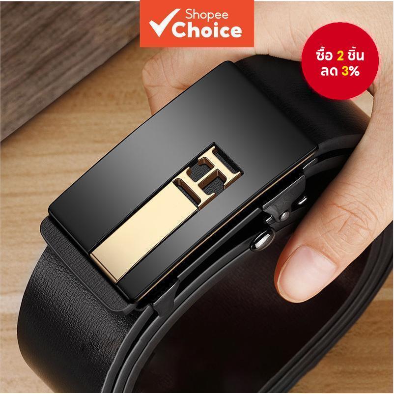 เข็มขัดหนังฟันผู้ชายระดับพรีเมียม - เอวหัวเข็มขัดแบบปลดเร็วโลหะผสมสังกะสีสําหรับธุรกิจ/ลําลอง