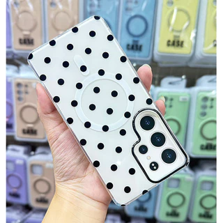เคส ชาร์จไร้สาย Polka Dots สำหรับ Samsung Galaxy S26Ultra/S25Ultra/S24Ultra/A57 5G Case For iPhone ไอโฟน 17 CU 001