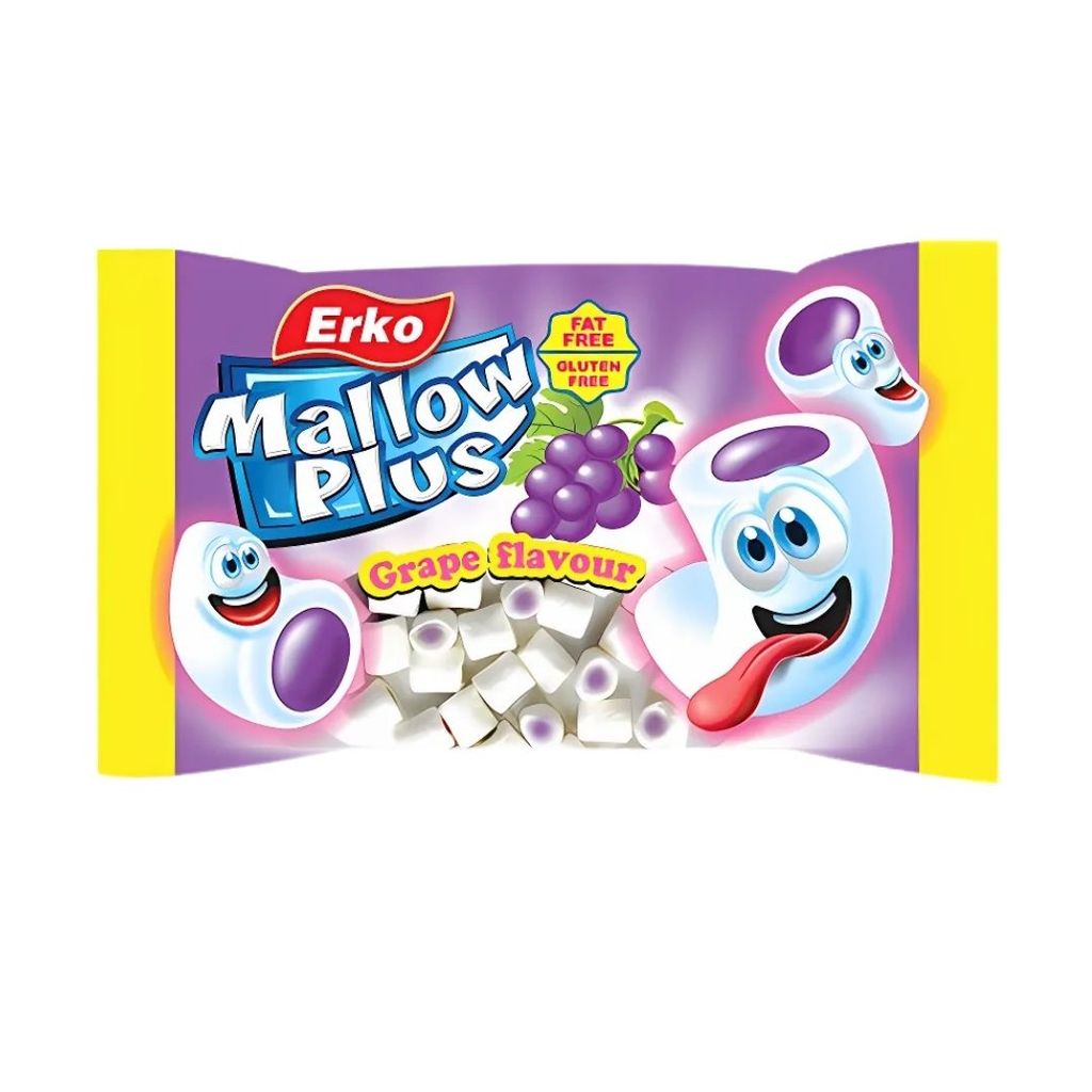 เออโก้ มาร์ชแมลโลว์สอดไส้ รสองุ่น 100 กรัม / Marshmallow Filled with Grape 100 g.