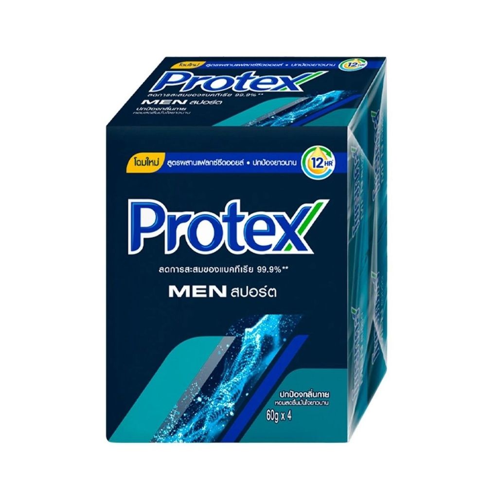 โพรเทคส์ เมนสบู่ก้อนสปอร์ต Protex Men Bar Soap Sport 60g. Pack4
