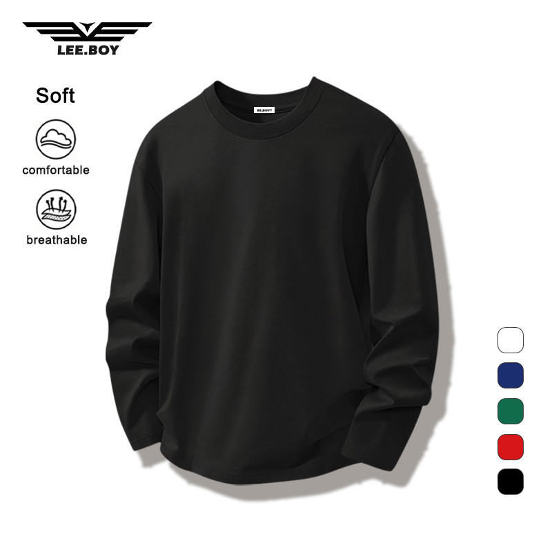 สําหรับผู้ชาย เสื้อแขนยาว ใส่สบายตลอดวัน 5 สี สีพื้น ระบายอากาศได้ดี เรียบง่าย (ส่งเร็ว จัดส่งจากไทย)