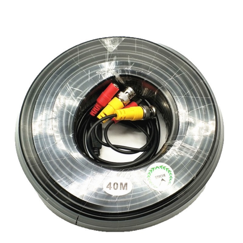 5-50M การตรวจสอบ Power Video สายแบบบูรณาการสายต่อกล้อง Two-in-One สายรวม DC/BNC5.0