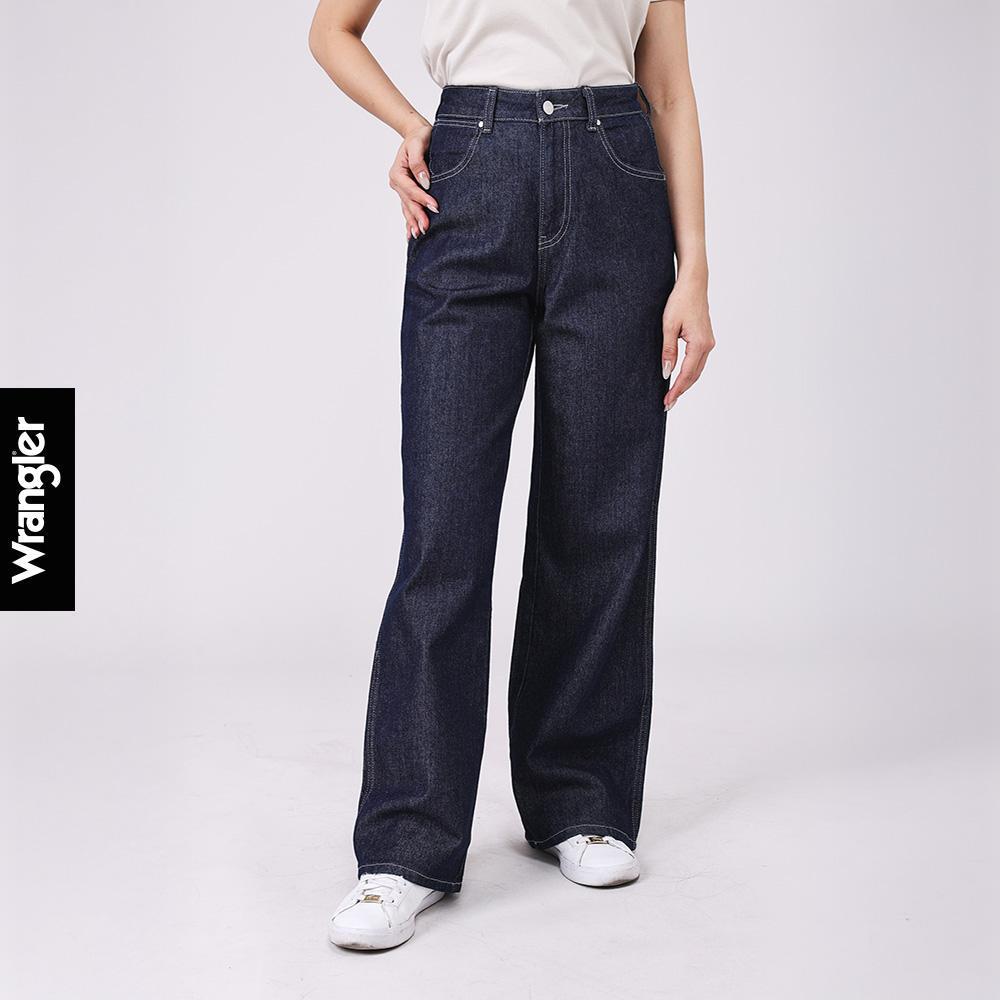 WRANGLER กางเกงยีนส์ผู้หญิง เอวสูง ทรงหลวม Loose รุ่น WR S426WLOSF11 สียีนส์กลาง