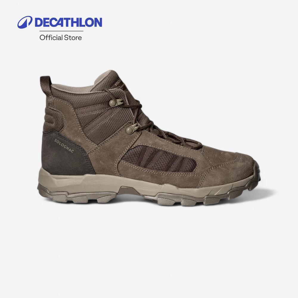Decathlon Lightweight Durable Boots รองเท้าบูตน้ำหนักเบาทนทานสำหรับการส่องสัตว์ รุ่น Sporthunt 500 - Beige