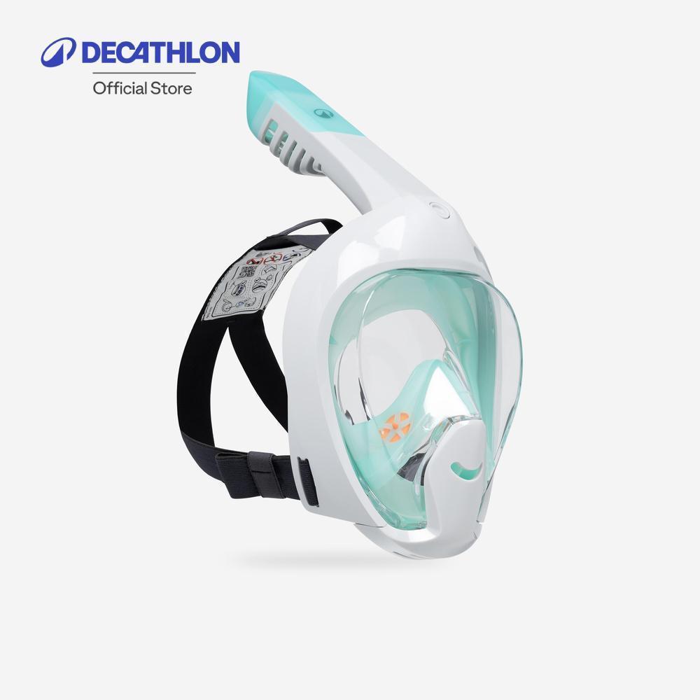 Decathlon Kids’ Easybreath Snorkelling Surface Mask Xs หน้ากากดำน้ำเด็ก รุ่น Easybreath ขนาด Xs 6-10 ปี - White/Blue