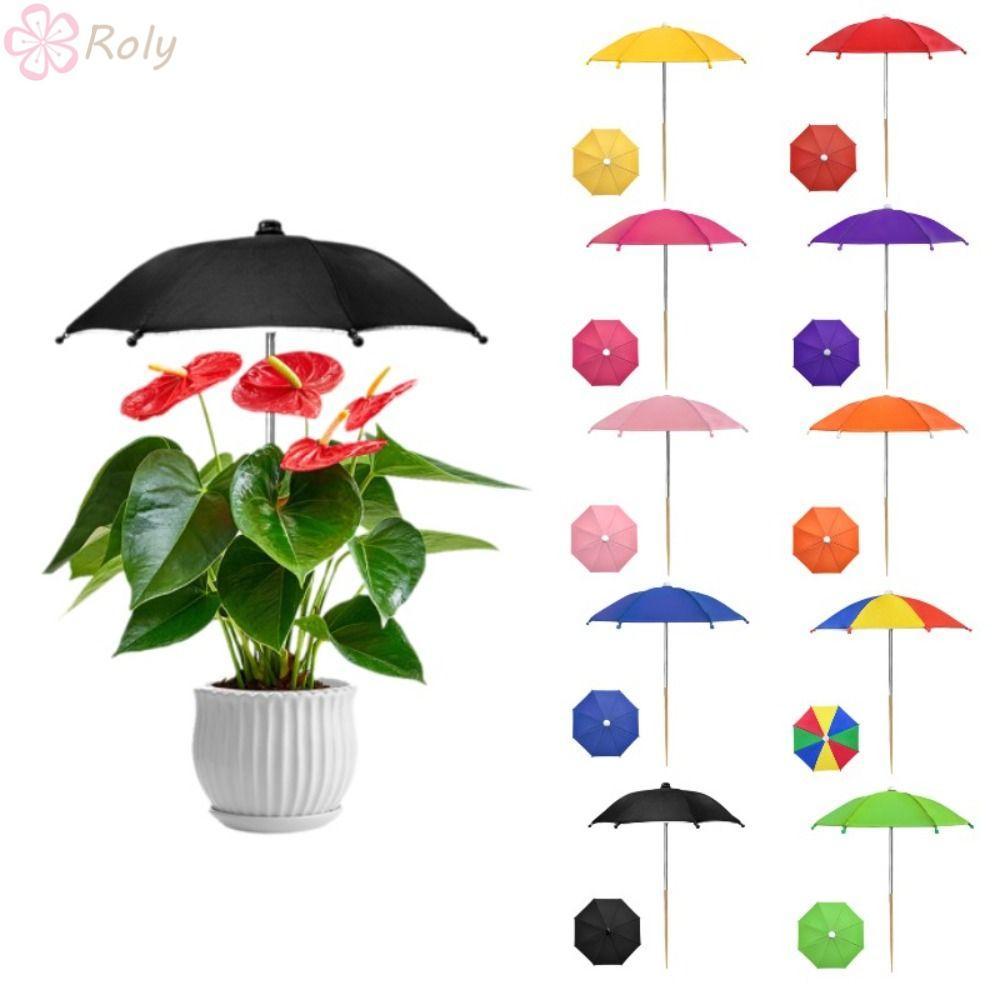 ร่มพืชลาน ROLY, ร่มบังแดดสีเงิน, อุปกรณ์สวนกันลมป้องกันรังสียูวีร่มพืชขนาดเล็กพืช