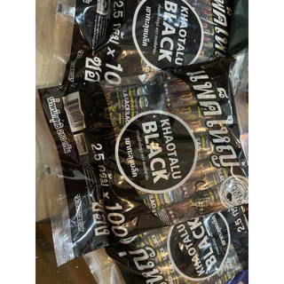 Kahotalu Black กาแฟดำเขาทะลุ แบล็ค ห่อใหญ่ 100 ซอง ตรา คอฟฟี่ฟาร์ม กาแฟจากชุมพร