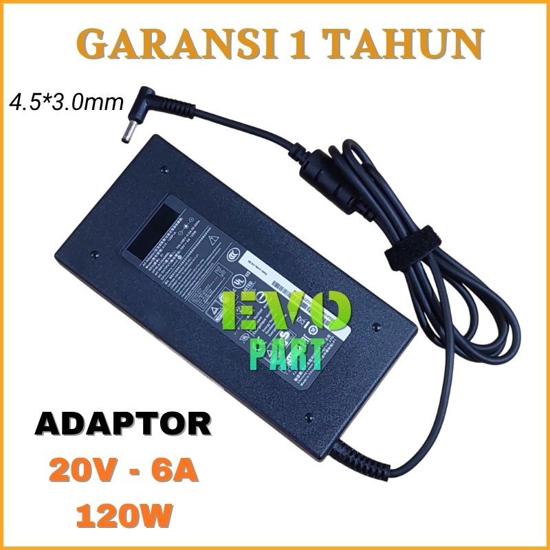 Chicony 20V 6A อะแดปเตอร์ชาร์จสําหรับ MSI GF63 Thin 10sc 11sc 120W - ใหม่
