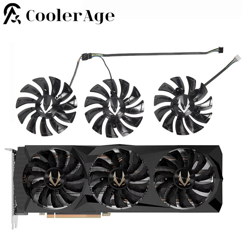 พัดลมการ์ดวิดีโอสําหรับ ZOTAC GAMING GeForce RTX 2070 Core Amp Extreme RTX 2080 2080Ti AMP กราฟิกการ
