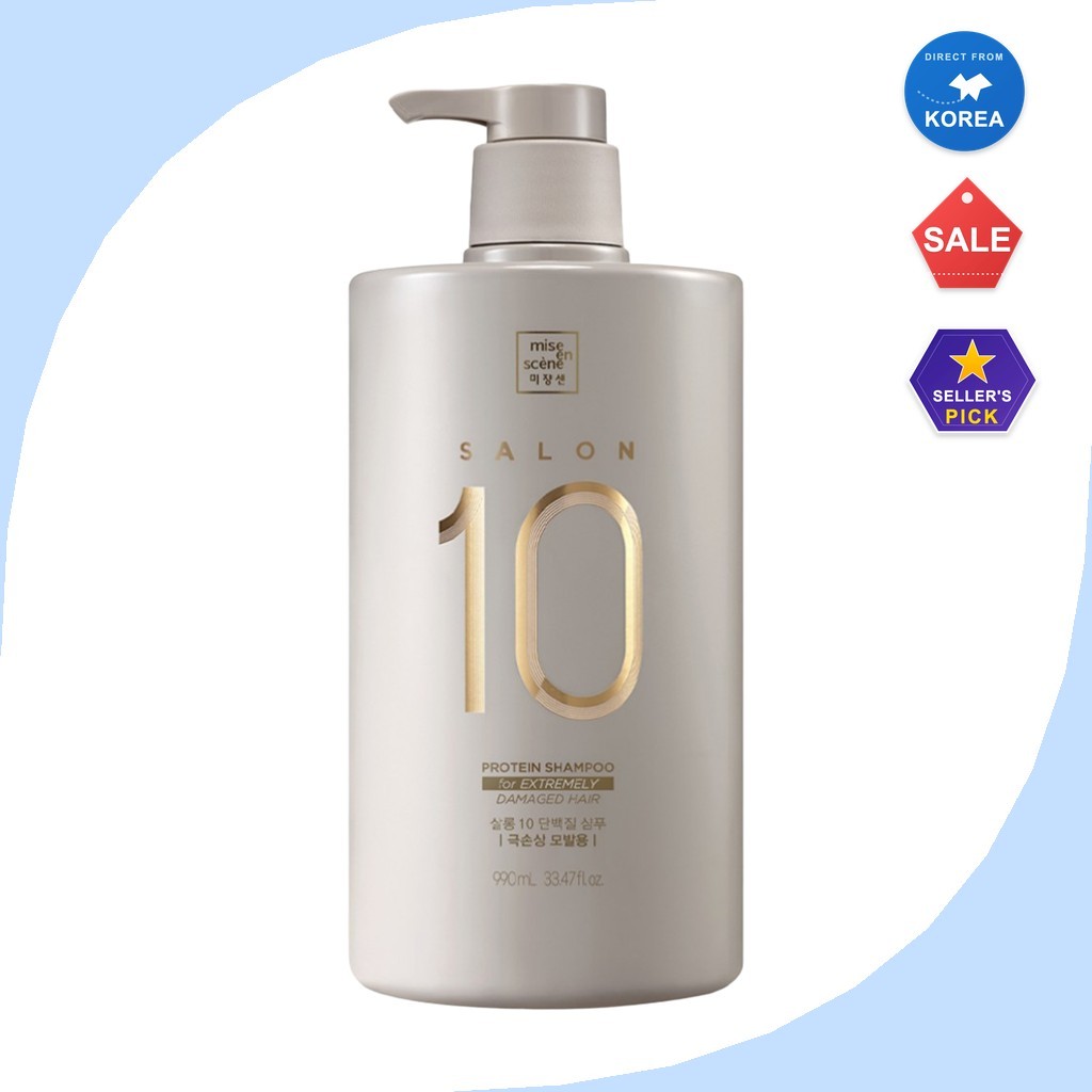[misencene] Salon 10 Protein Shampoo for Extremely Damaged Hair, 990ml, 1 ชิ้น / Korean Protein Sham