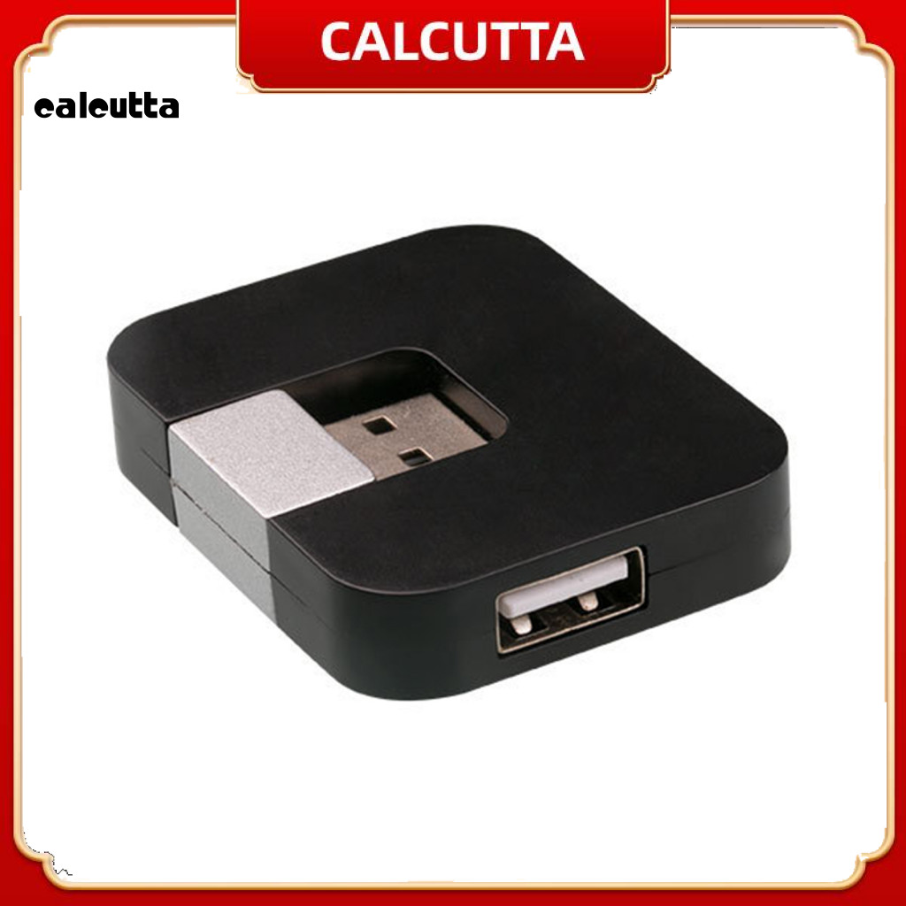 [calcutta] หมุนได้ 4 พอร์ต USD20 Data Cable Hub Splitter พร้อมดิสก์ U สําหรับแล็ปท็อปพีซีในรถยนต์