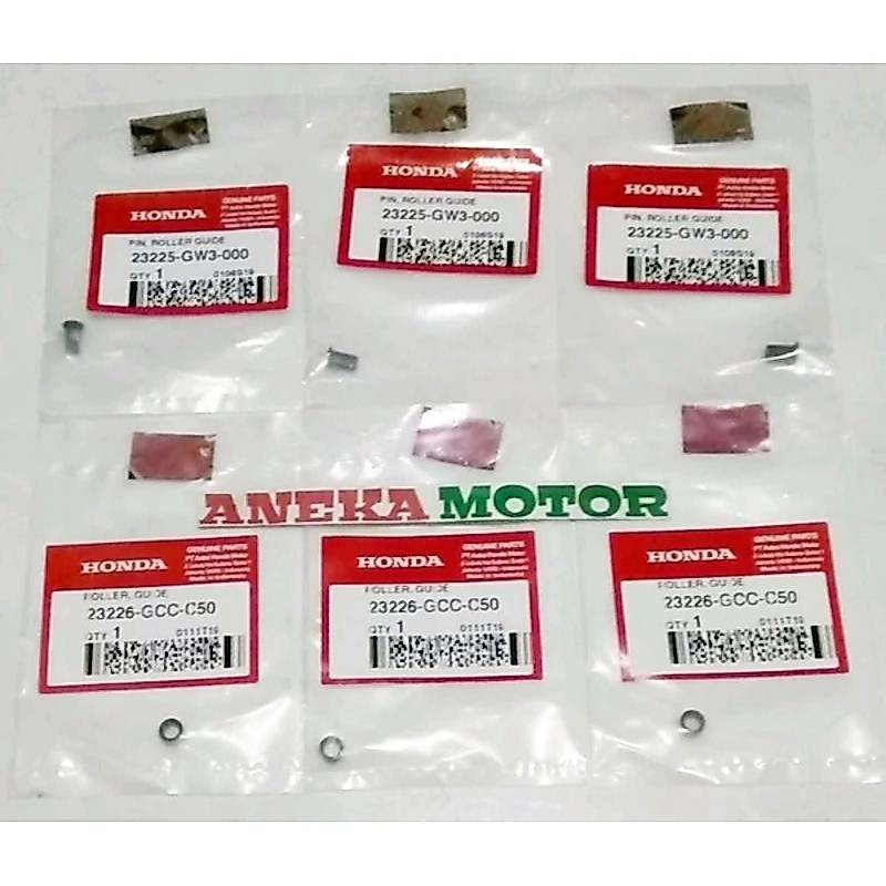 23225-GW3-000 + 23226-GCC-C50 AMM ปากกา Pin Roller Guide Pully CVT Honda Beat Fi k25 Spacy Fi Scoopy