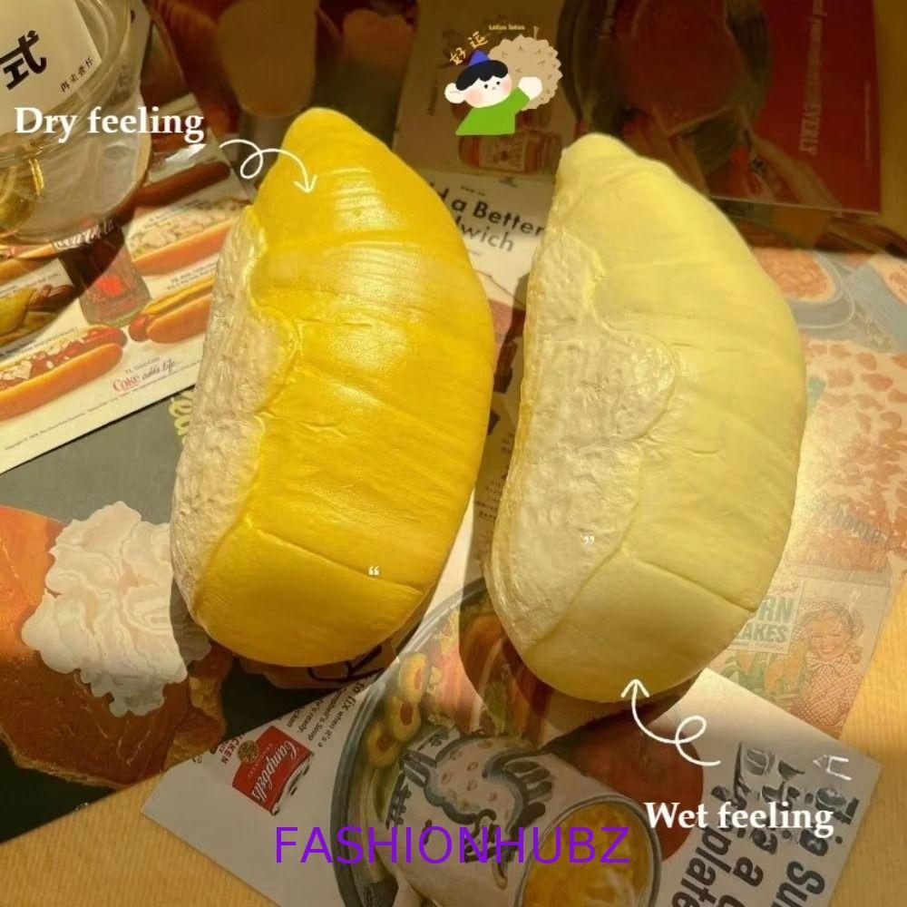 FASHIONHUBZ จําลองทุเรียนบีบของเล่น,ยืด Sensory ช้า Rebound Squeeze ของเล่น, Fidget Sensory Relax ของขวัญยืดหยุ่น Release Hand ช้า Rebound Vent ของเล่น Sensory Play