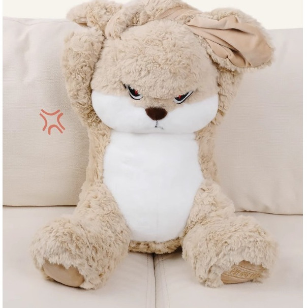 ของแท้พร้อมส่งหมอนตุ๊กตากระต่ายโกรธ นอนหลับน่ารัก รูปที่ 7