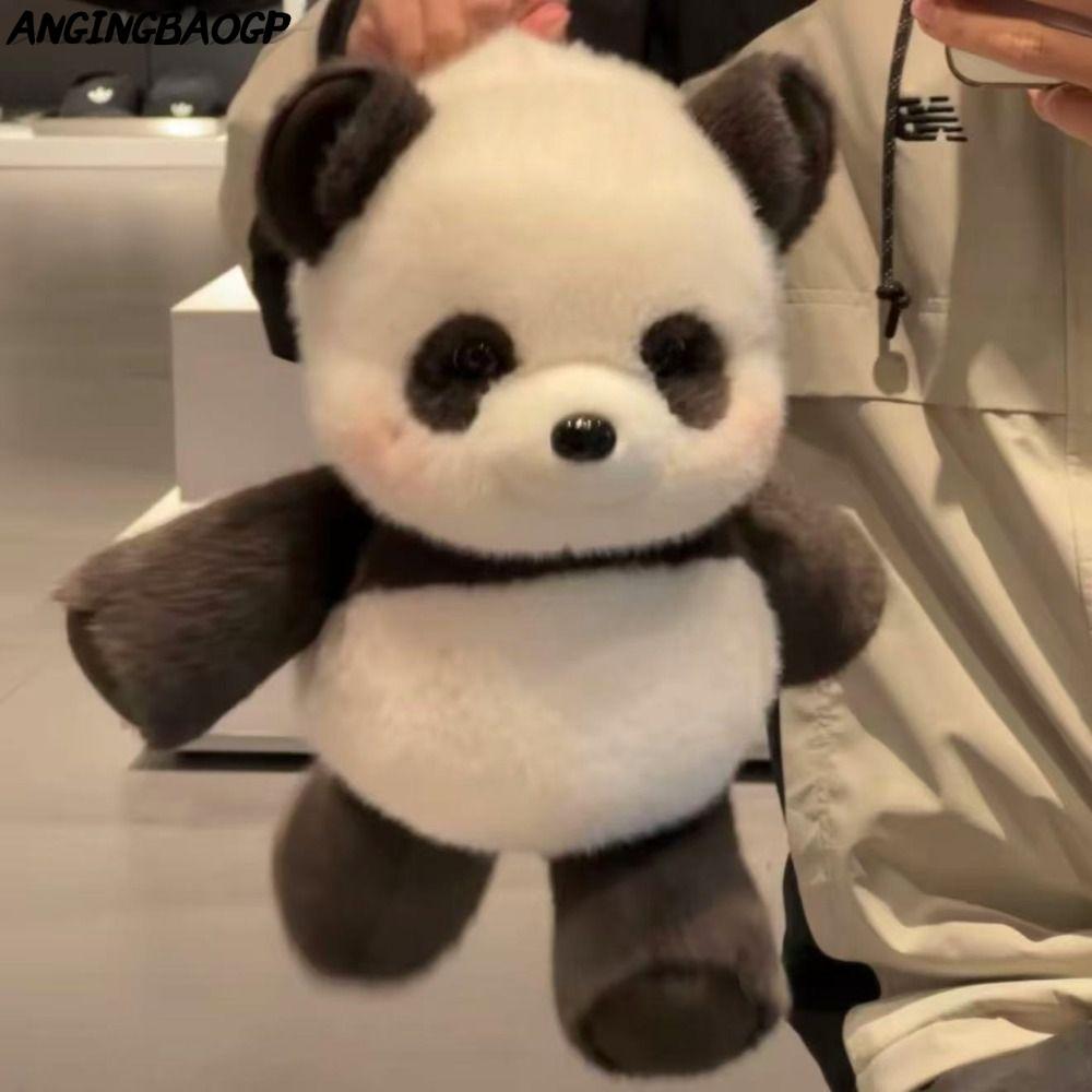ANGINGBAOGP ตุ๊กตาสัตว์หมอน Plush, Raccoon Panda Run Plush ของเล่น,ออกแบบตุ๊กตา Fluffy Emotional สนั