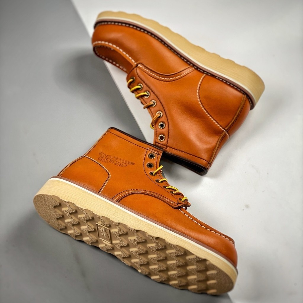 รถจักรยานยนต์ Martin รองเท้าบูทสั้นของแท้หนัง Cowhide รอบ Toe โดยรวมอังกฤษ Top Layer รองเท้าผู้ชายกลางแจ้ง