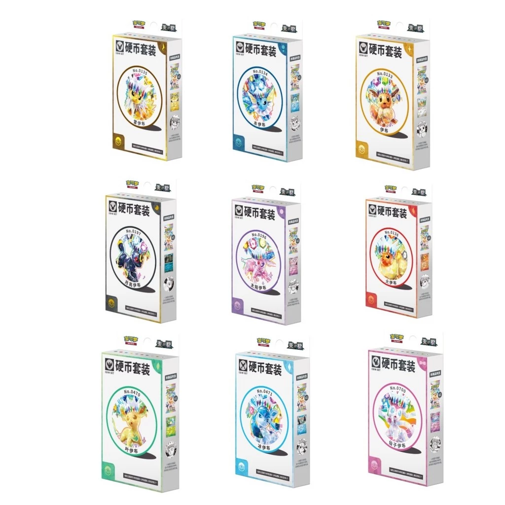 Pokemon TCG S-จีน 2026 Scarlet & Violet Eeveeolution เหรียญชุดกล่องปิดผนึก