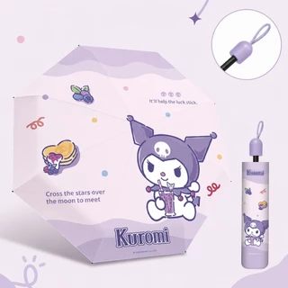 [JZ49] ร่มพับลายการ์ตูนร่มกันแดดกันฝน พับเก็บง่าย น้ำหนักเบา พกพาสะดวก ลายน่ารักสดใส และสายคาเฟ่