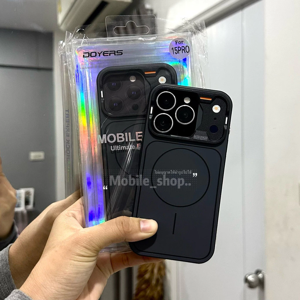 เคสทึบสีด้านชาร์จได้ Magnetic ดีไซน์เก๋ๆ กันกระแทก เคสไอโฟน สำหรับ iPhone 11-17Promax