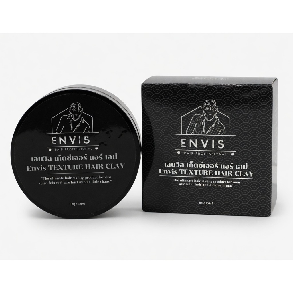 ENVIS Texture hair clay 80g เคลย์ แว๊กซ์ สำหรับเซ็ตผมชาย