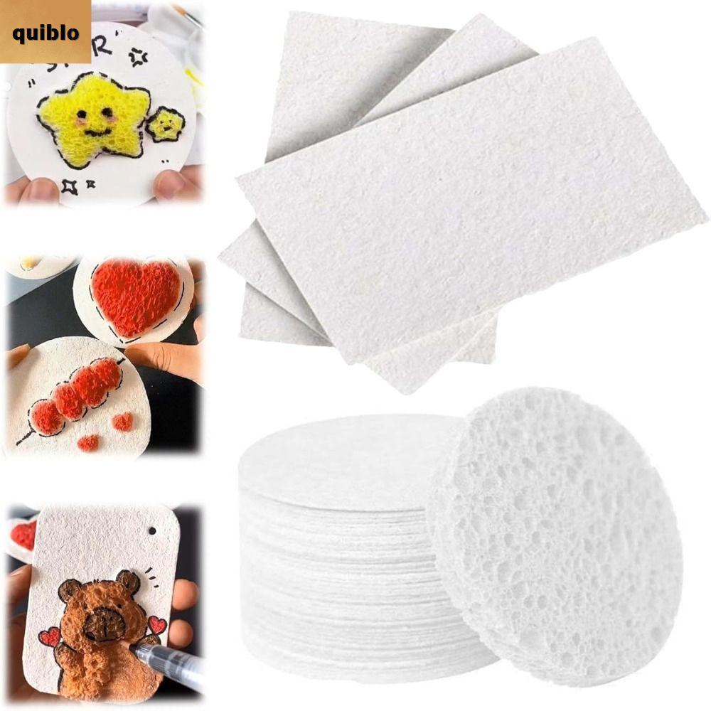 QUIBLO 10 ชิ้น Puffy Texture กระดาษ, โฟมของเล่นเพื่อการศึกษา Texture ภาพวาดกระดาษ, มัลติฟังก์ชั่นหัต