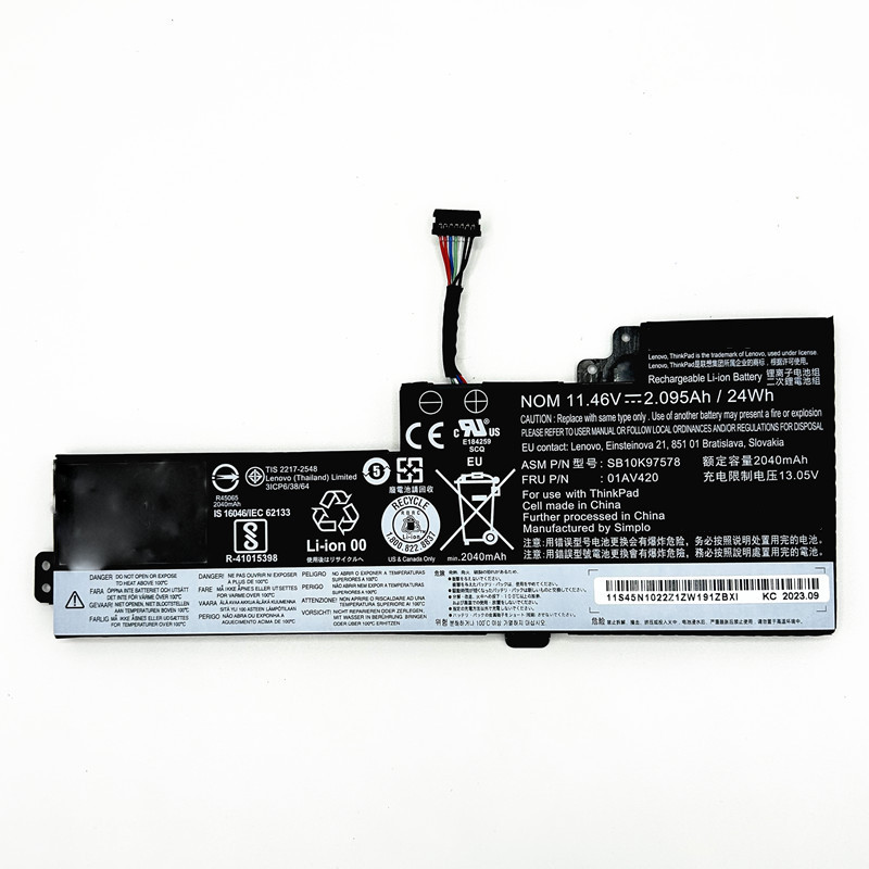 Applicable Lenovo T470 T480 01AV420/419 01AV421 01AV489 built-in notebook battery