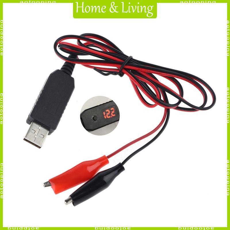 AOTOO USB 5V 6V 8 4V 12V QC3 0 คลิปสายปรับแรงดันไฟฟ้า Converter สําหรับ Light