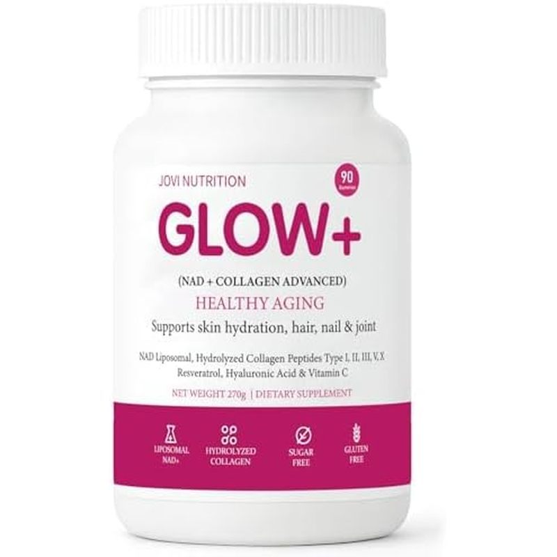 กัมมี่ นับคอลลาเจน โกลว์+ มัลติไทป์ 90 ไฮโดรไลซ์ & Resveratrol, Peptides Jovi พร้อมโภชนาการคอลลาเจน 