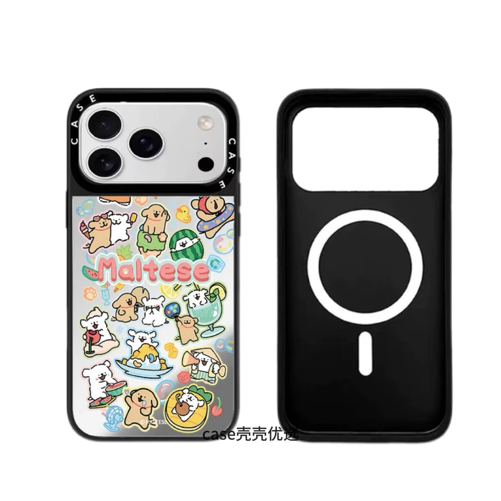 เคสโทรศัพท์ C Home ลายลูกสุนัขกินแตงโมสำหรับ iPhone 17 Pro Max/16 Pro/15/14/13/12 thumbnail 6