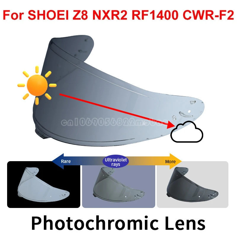 2025NEW2025NEWPhotochromic Visor สําหรับ SHOEI RF1400 RF-1400 NXR2 CWR-F2 Z8 CWR-F2R X15 X-15 X-Fift