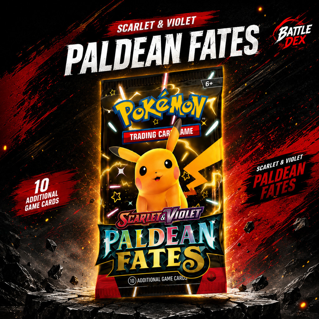 [ซอง] Pokémon ENG Paldean Fates Booster Pack 🇺🇸 1ซอง 10ใบ การ์ดโปเกมอนอังกฤษแท้ พร้อมส่ง