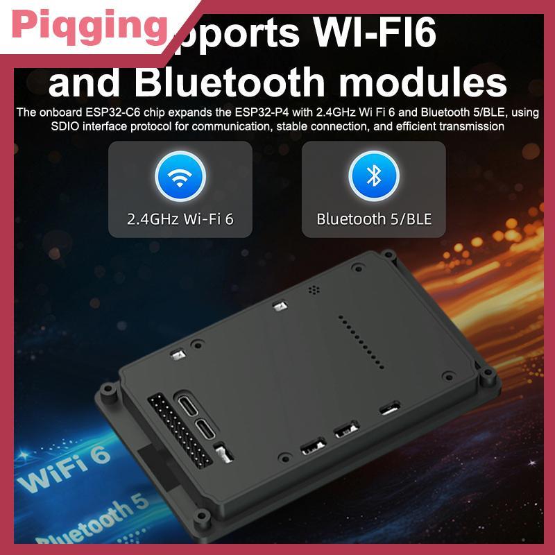 Piqging ESP32P4 4.3 นิ้ว IPS Capacitive Touch Screen Development Board โมดูลความละเอียดสูงรองรับ WiFi 6 & BT5 Onboard ESP32-C6 TH