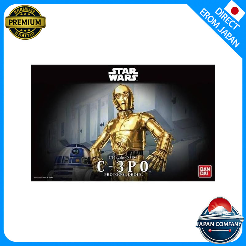 BANDAI SPIRITS Star Wars 1/12 Scale C-3PO Pre-painted Plastic Model