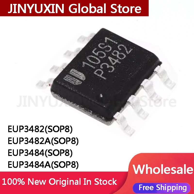 5 ชิ้น EUP3482 EUP3482A SOP8 EUP3484 SOP8 EUP3484A SOP8 P3482 3482A P3484 3484A IC ขายส่ง
