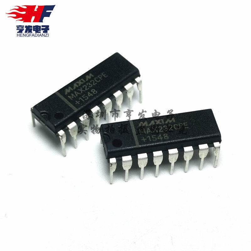 ยี่ห้อใหม่ในประเทศ MAX232CPE RS232 Serial Port Chip In-Line DIP-16 MAX232